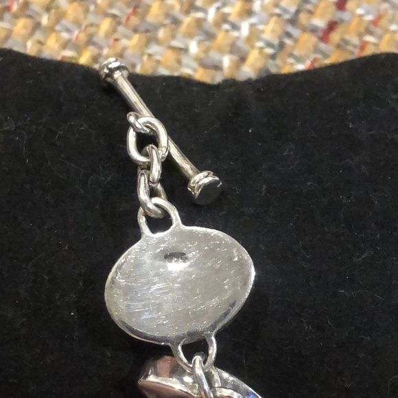 Lapis Lazuli Sterling Silver Southwestern Toggle Bracelet - Picture 5 of 9